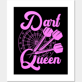 Dart Queen Game Player Gift Posters and Art